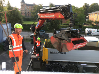 Kontorpersonalet i marken