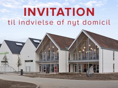 Invitation til indvielse af vores nye domicil